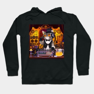 Steampunk DJ Cat #3 Hoodie